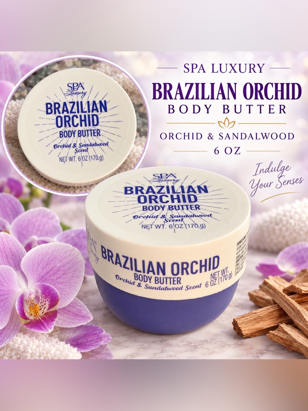 Brazilian Orchid Body Butter — Purple & White